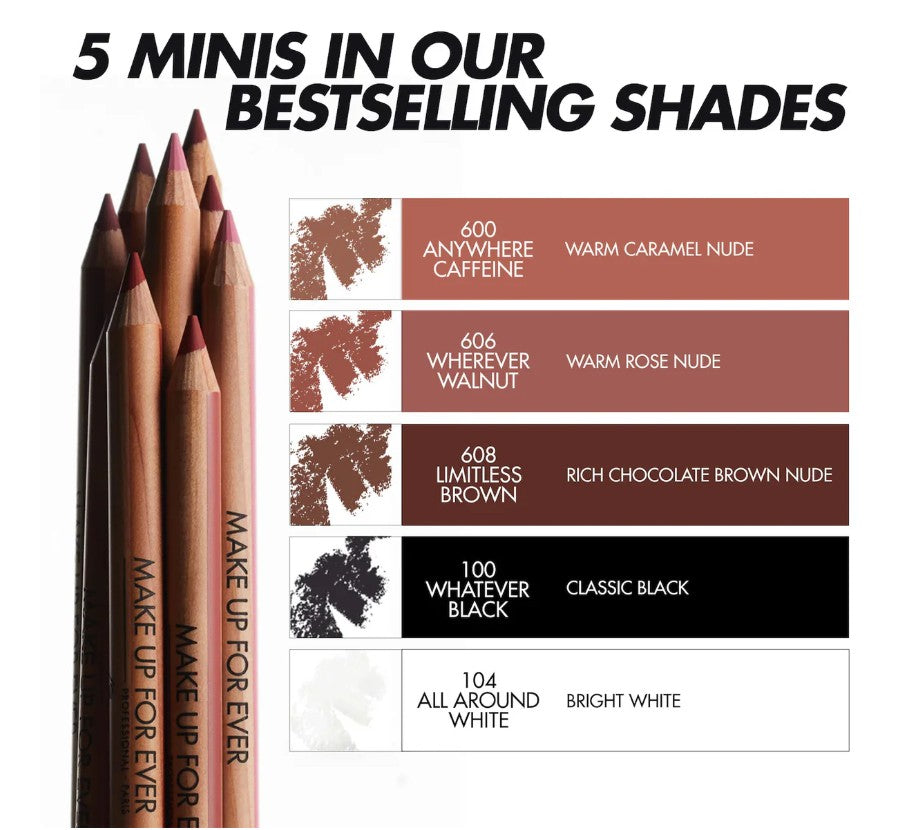 MAKE UP FOR EVER Mini Artist Color Pencil Lipliner & Eyeliner Kit
