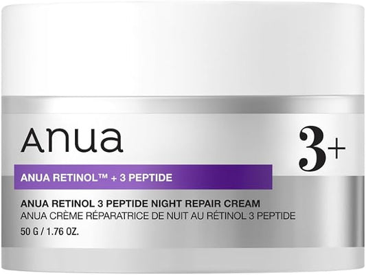 CREMA REPARADORA DE NOCHE RETINOL + 3 PEPTIDOS