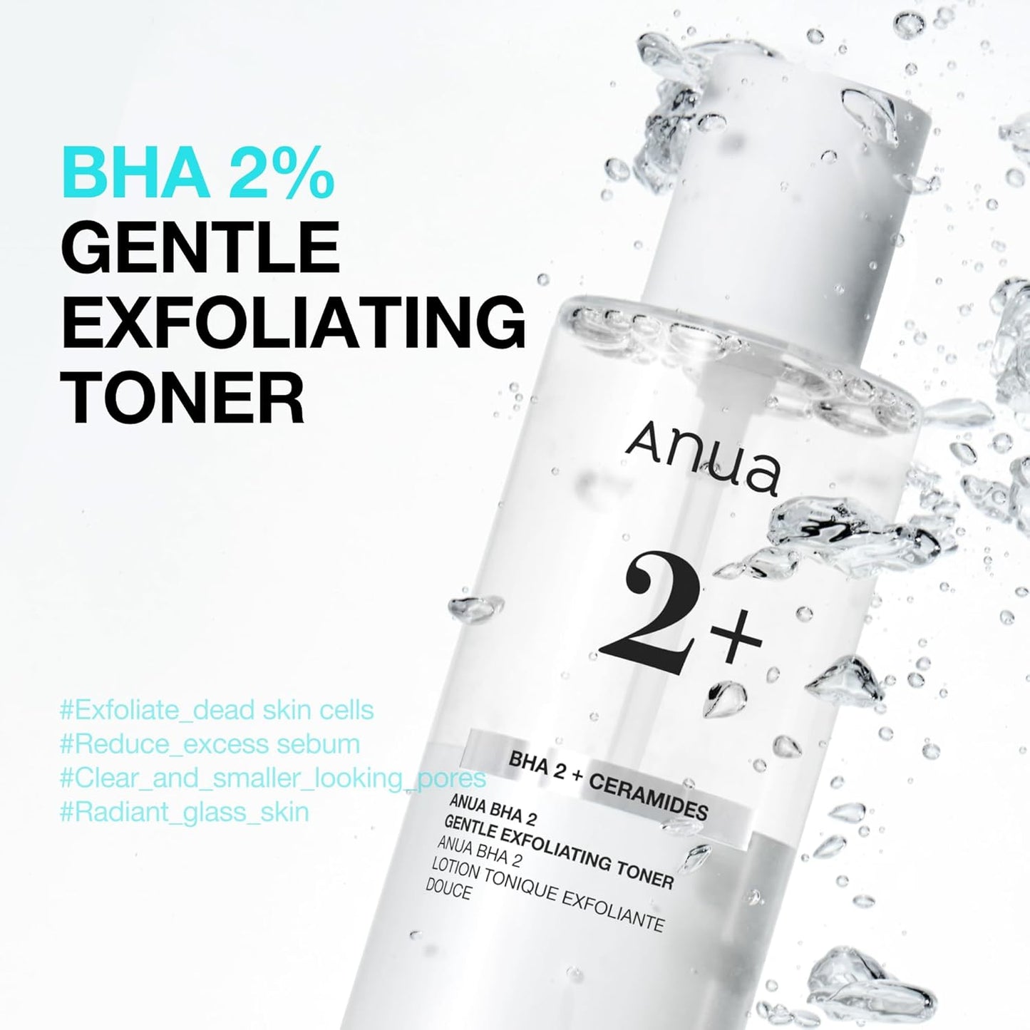 Tónico Exfoliante Suave 2% Ácido Salicílico + AHA - Anua