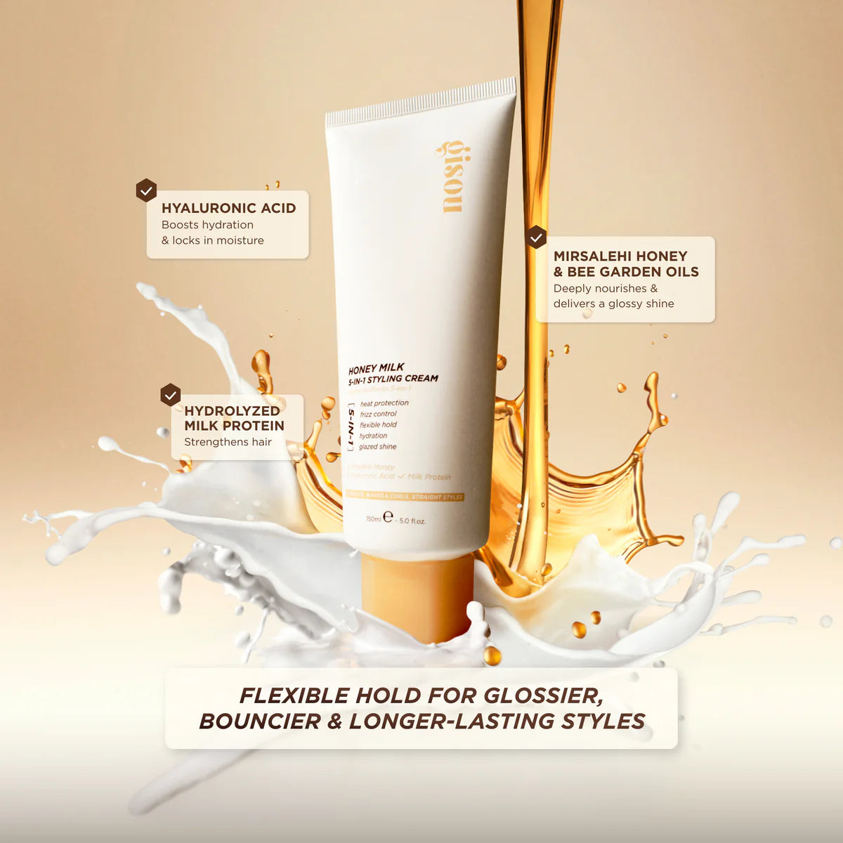 STYLING CREAM HONEY MILK 5-IN-1