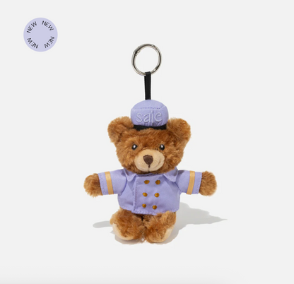 The bellhop bear keychain | Bag Charm Vanity Case