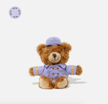 The bellhop bear keychain | Bag Charm Vanity Case