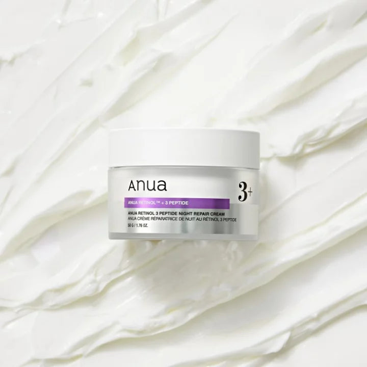 Crema reparadora de noche con retinol + 3 péptidos | Anua