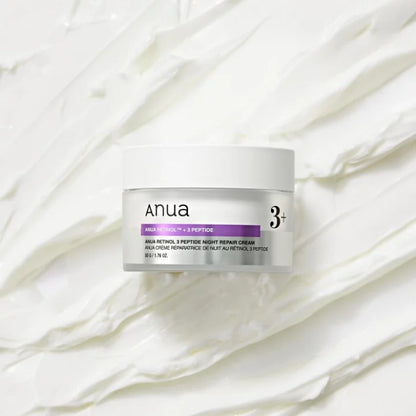 Crema reparadora de noche con retinol + 3 péptidos | Anua