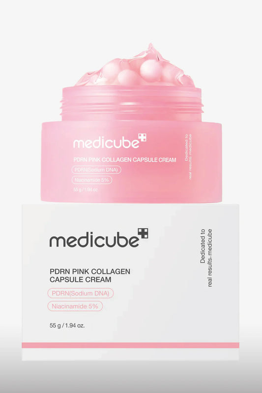 Crema en cápsulas de colágeno rosa y PDRN | Medicube