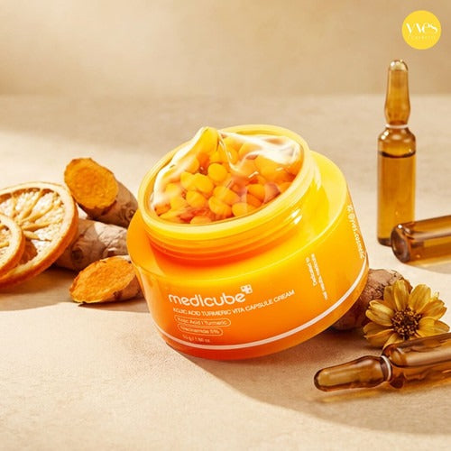 Crema en cápsulas de ácido kójico y cúrcuma | Medicube