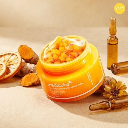 Crema en cápsulas de ácido kójico y cúrcuma | Medicube