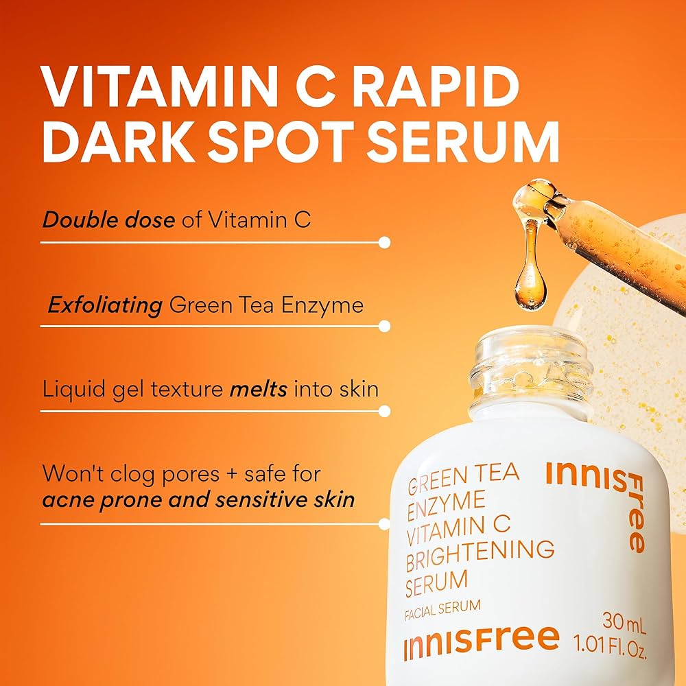 Suero iluminador con vitamina c y enzimas de té verde | Innisfree