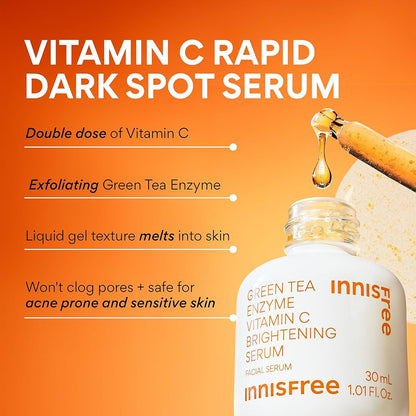 Suero iluminador con vitamina c y enzimas de té verde | Innisfree