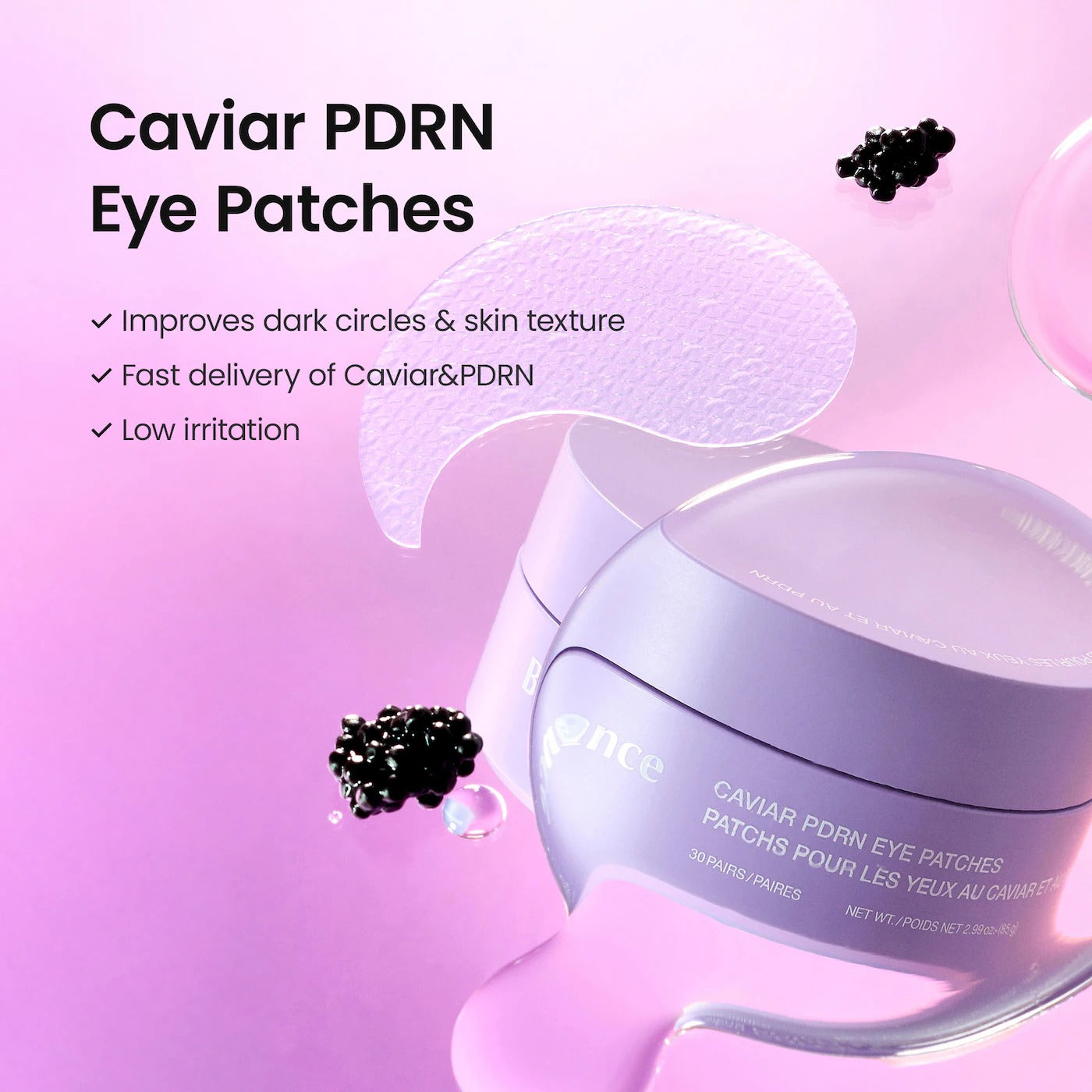 Parches para ojos de caviar PDRN | Biodance