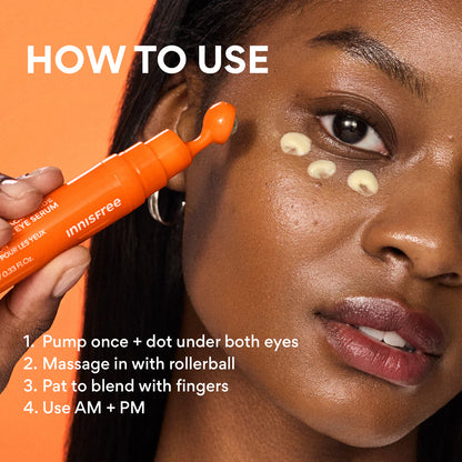 Suero iluminador contorno de ojos con niacinamida y vitamina C | Innisfree
