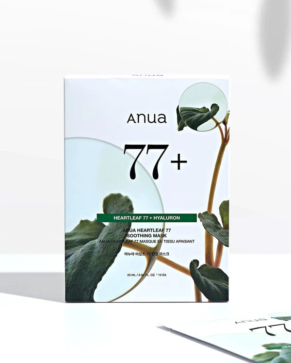 MASCARILLA DE TELA CALMANTE HEARTLEAF 77+