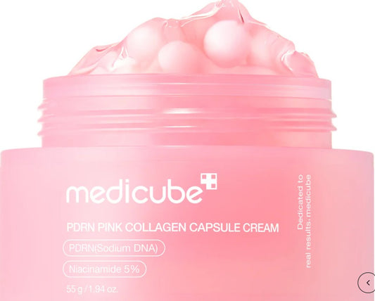 CREMA EN CAPSULAS DE COLAGENO ROSA Y PDRN